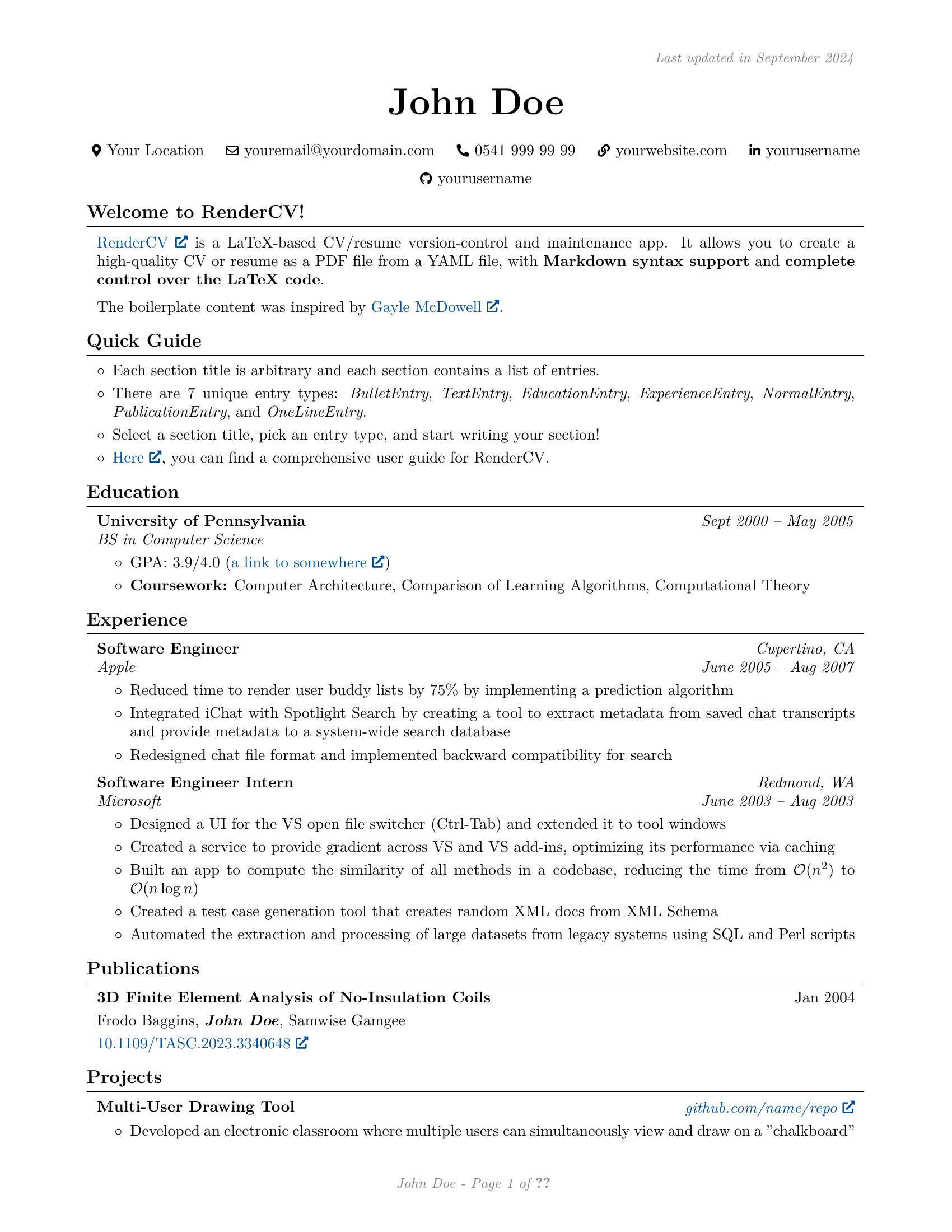 Sina's Resume Template